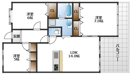 【間取り】 | プレミール桃山台