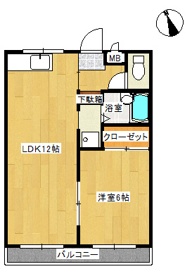 アロサールA棟の間取り