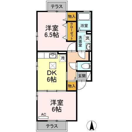 【間取り】 | アベニュー北野　D棟