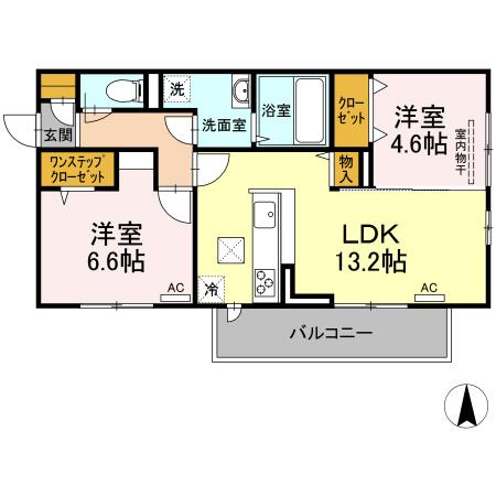 【間取り】 | プレジデント持田　A棟