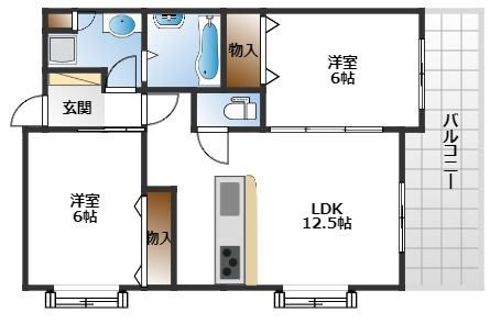 【間取り】 | シルフィード緑地Ⅱ