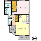 マノワール島田　１LDK＋Fの画像