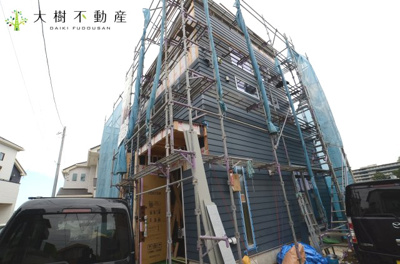 【外観】 | 海老名市国分北3丁目　新築戸建て　全1棟　【仲介手数料無料】 | ※令和4年10月下旬に撮影
