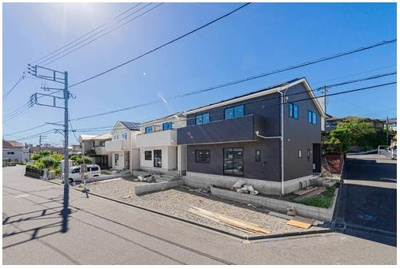 【前面道路含む現地写真】 | 藤沢市渡内4丁目　新築1号棟