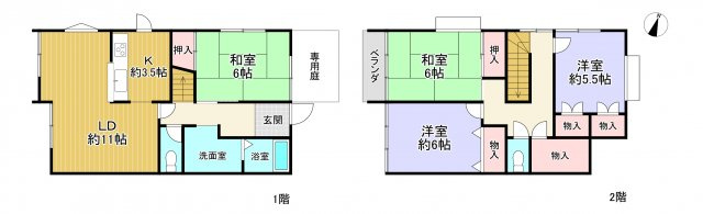 三田市狭間が丘２丁目　中古テラスハウス