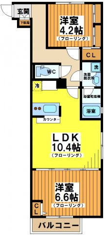 【間取り】 | プレールドゥーク渋谷幡ヶ谷Ⅱ