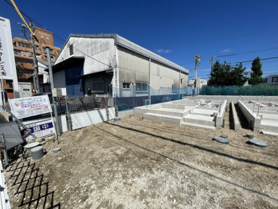 【前面道路含む現地写真】 | 守山区元郷 全3棟 1号棟＜仲介手数料無料＞大森小・大森中　新築一戸建て | 撮影住宅ローンアドバイザーの村田です。住宅ローン審査が通らなかった方、あきらめる前にご相談ください。