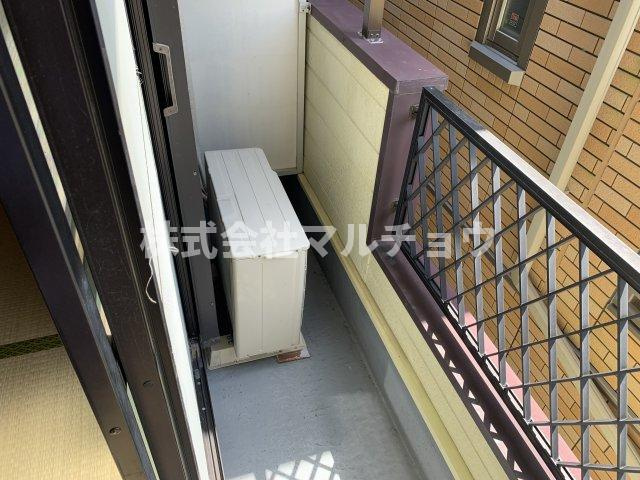 コーポ大戸台のバルコニー|外からの目が気にならないバルコニーで洗濯物が干せます