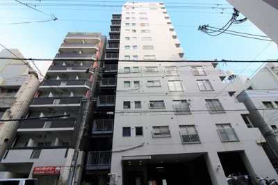 【外観】 | コープ野村農人橋 | ■SRC造14階建、総戸数66戸の管理体制良好なマンション。公園や小学校も近い緑豊かな住宅地