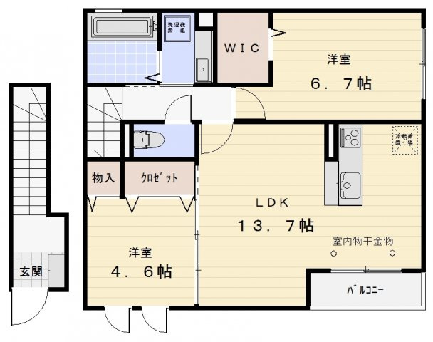 エムズ　リリーの間取り