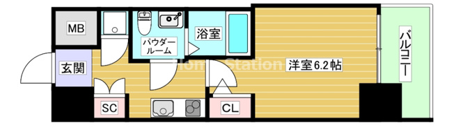 【間取り】 | アドバンス西梅田ラシュレ