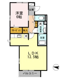 ヴィラージュの間取り|インターネット無料です♪