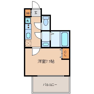 【間取り】 | ル　クレール中崎
