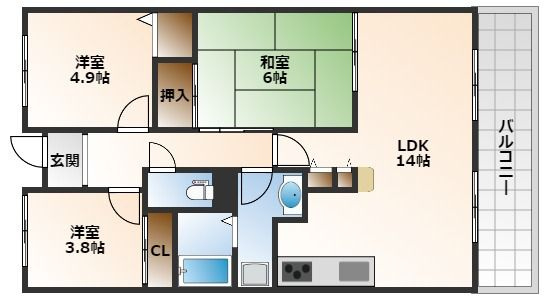 【間取り】 | グランベール桃山台