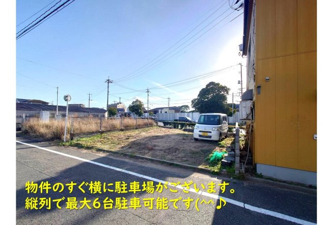 【駐車場】 | 新町店舗 | 縦列で約6台駐車可