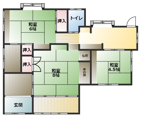 【間取り】 | 夏吉戸建て | 離れ