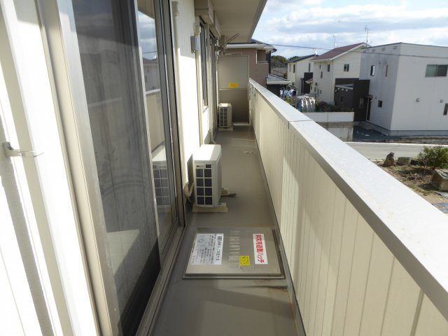 ウエストヒルズ萩Ⅰのバルコニー