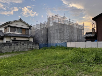 【外観】 | 守山区町北 全2棟　1号棟＜仲介手数料無料＞鳥羽見小・守山西中　新築一戸建て | 〈内覧予約キャンペーン実施中！〉マックスバリュde住まい相談までご連絡下さい。