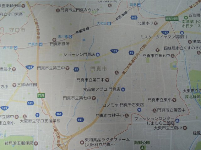 ＣＡＳＡ小治郎の地図|門真市全域地図