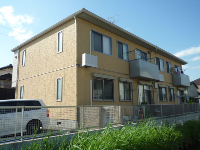 倉敷市茶屋町のアパートの外観