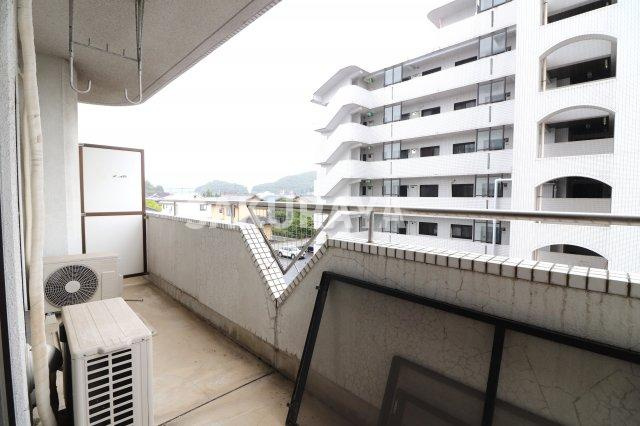 グランビュー砂原後のバルコニー