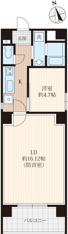 ラシクラスInfina上野浅草の間取り|間取りはオーソドックスな１ＬＤKですが、中身がすごいんです。