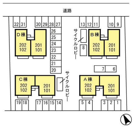【区画図】 | プランドールB