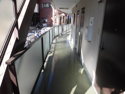 【その他共用部分】 | クリーク大桐 | 光の差し込む明るい廊下です