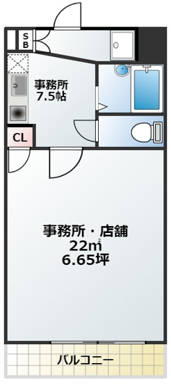 【間取り】 | メッセージ天神橋池田町
