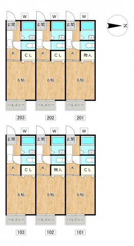【間取り】 | サンシティ土山／収益アパート