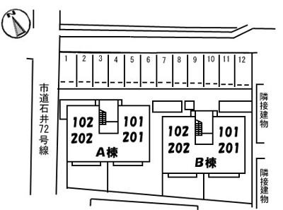 【区画図】 | リヴェール森　A・B・