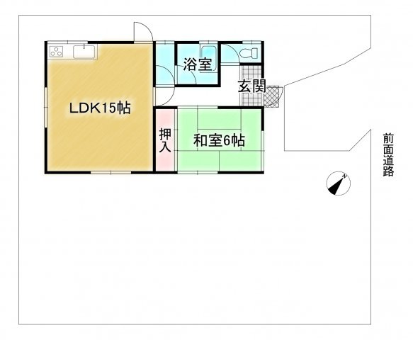 大津市八屋戸2306-59 中古戸建の間取り