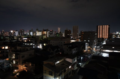 【展望】 | 藤和舟入ハイタウン（リノベ済） | 現地（2022年10月21日20：00頃）撮影