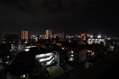 【展望】 | 藤和舟入ハイタウン（リノベ済） | 現地（2022年10月21日20：00頃）撮影