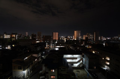 【展望】 | 藤和舟入ハイタウン（リノベ済） | 現地（2022年10月21日20：00頃）撮影