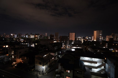 【展望】 | 藤和舟入ハイタウン（リノベ済） | 現地（2022年10月21日20：00頃）撮影