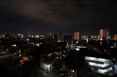 【展望】 | 藤和舟入ハイタウン（リノベ済） | 現地（2022年10月21日20：00頃）撮影