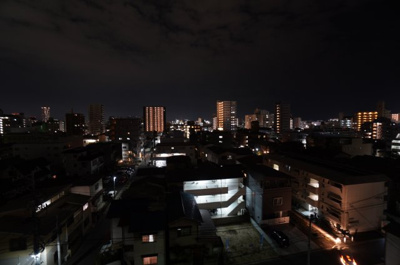 【展望】 | 藤和舟入ハイタウン（リノベ済） | 現地（2022年10月21日20：00頃）撮影