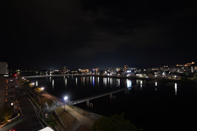 【展望】 | 藤和舟入ハイタウン（リノベ済） | 現地（2022年10月21日20：00頃）撮影