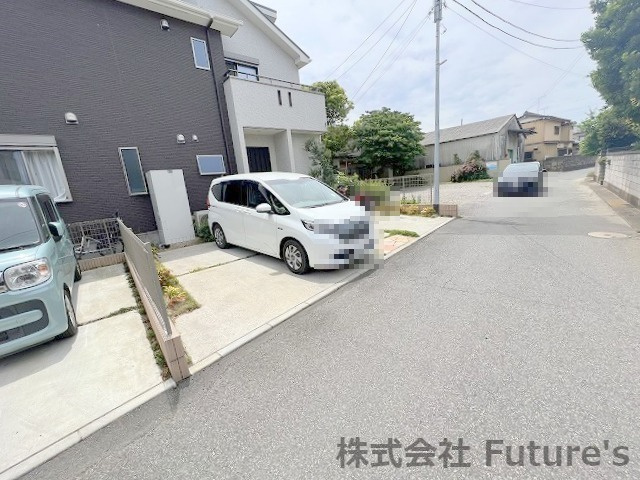 野田市上花輪　中古戸建の前面道路含む現地写真|前面道路含む現地写真です