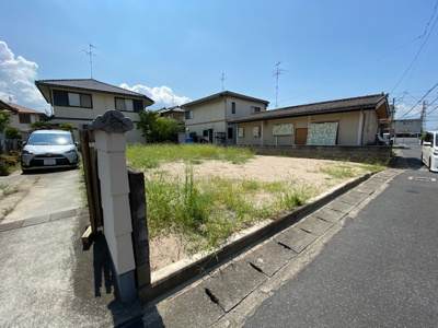 【前面道路含む現地写真】 | 岡山市南区福田土地（建築条件なし） | 前面道路含む現地写真です
