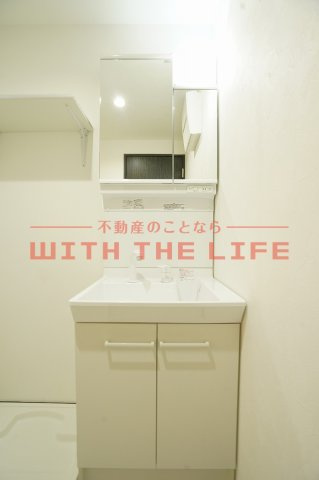 Ｓｏｕ．ｌｅａｆ（サウスリーフ）久留米大前【キャッシュバック対象物件】の独立洗面台|独立洗面台で身支度をすべて済ませてしまいましょう