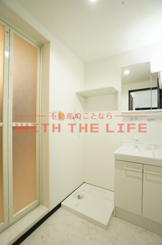 Ｓｏｕ．ｌｅａｆ（サウスリーフ）久留米大前【キャッシュバック対象物件】の洗面所|明るい洗面所です