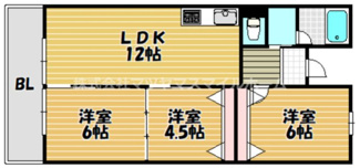 【間取り】 | 松栄畷ハイツ