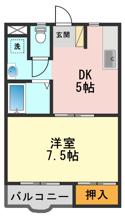 マンションメイトキの間取り