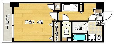 【間取り】 | ラムール南森町アーバネックス