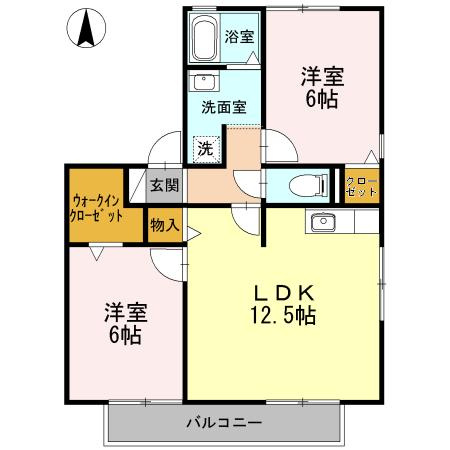 カムール高畑 Ｂのエントランス