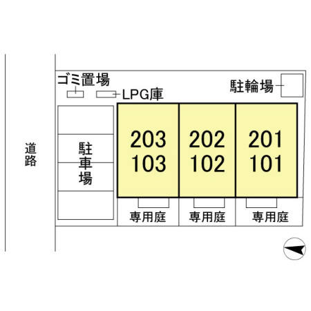 Ｍ・Ｔ・Ｌｅ・Ｌienの区画図