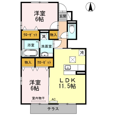 【間取り】 | ルミエール　A棟