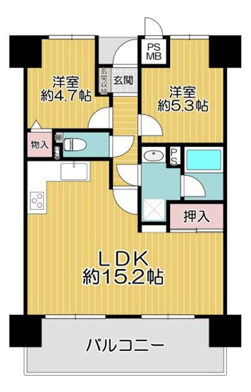【間取り】 | ハイネスプリモール城東 | ※間取り図はリフォーム前
